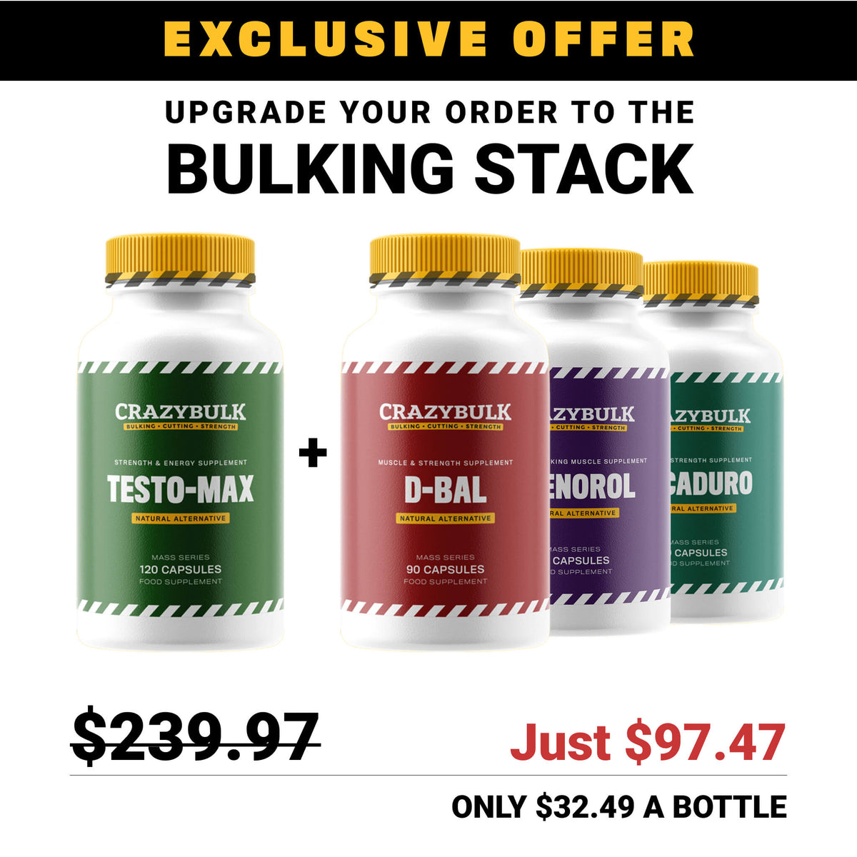 Exclusive Offer Upgrade To The Bulking Stack Crazybulk Usa 1875