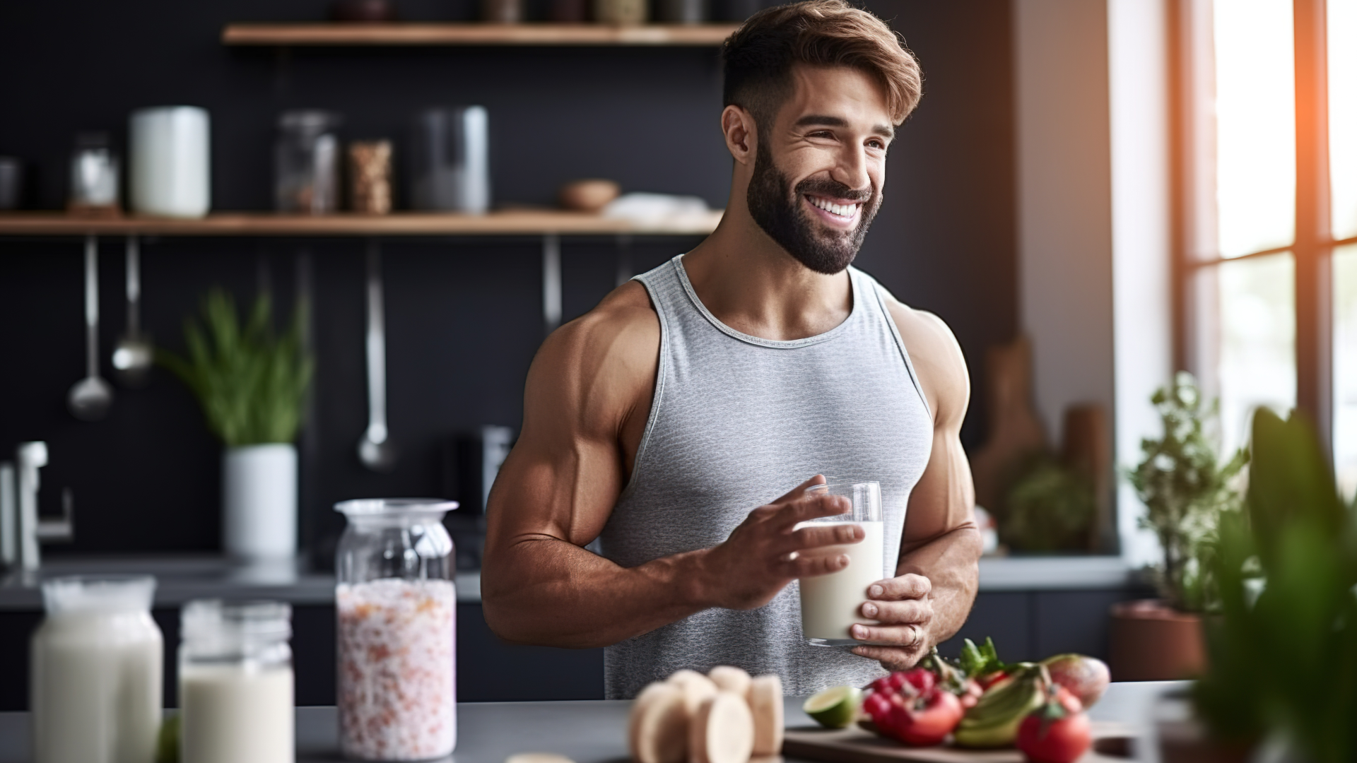 Man boosts health with healthy lifestyle