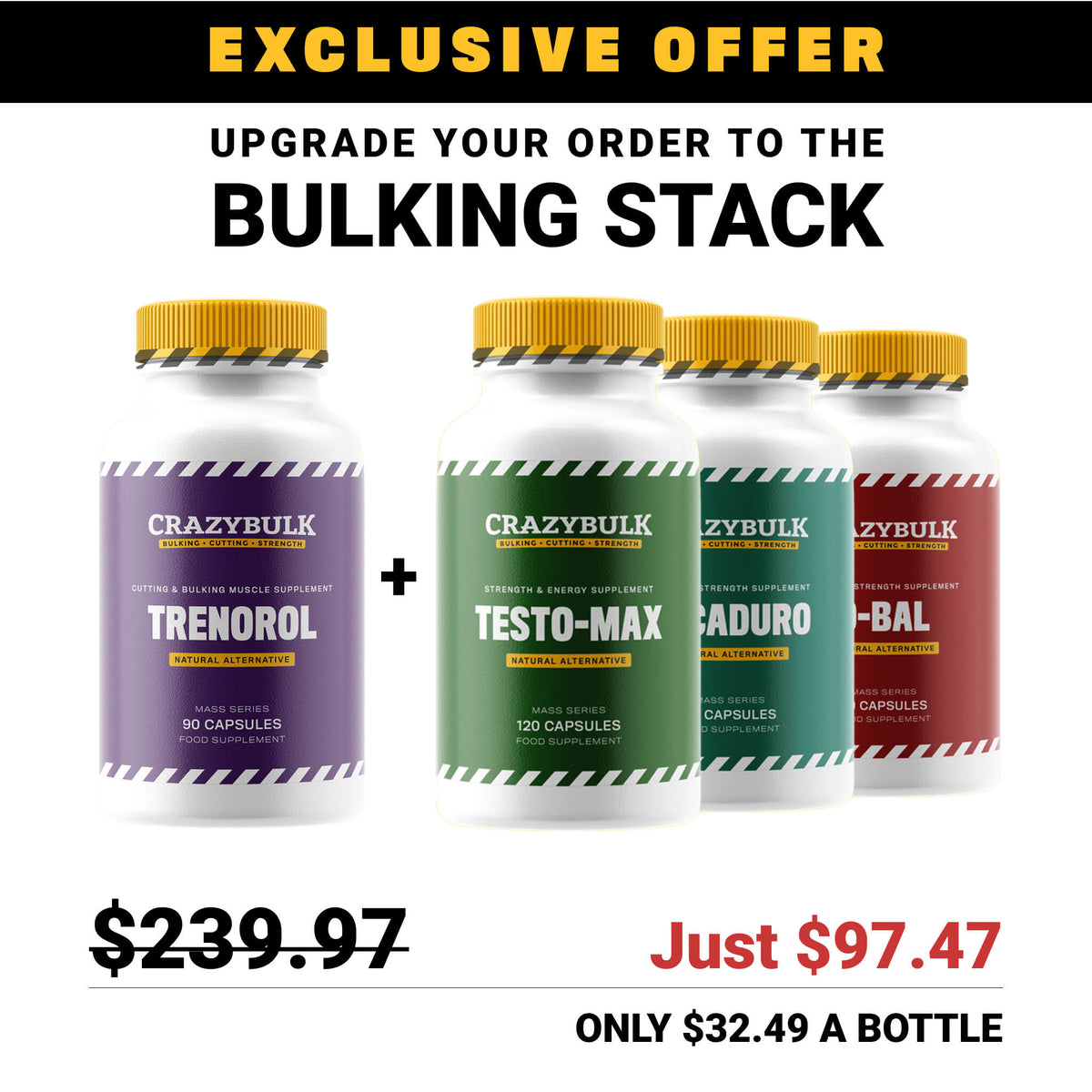 Exclusive Offer Upgrade To The Bulking Stack Crazybulk Usa 8140